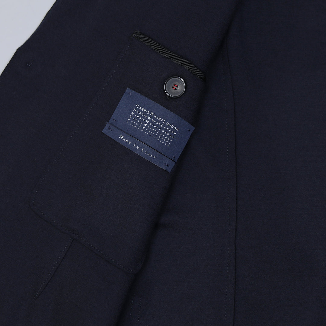 Navy Superfine Merino Wool Blazer