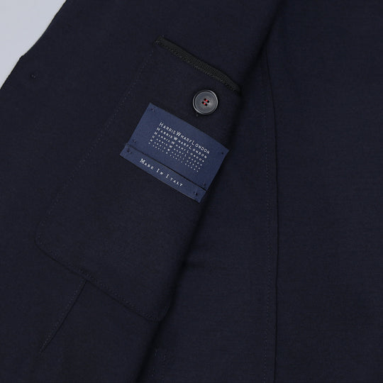 Navy Superfine Merino Wool Blazer