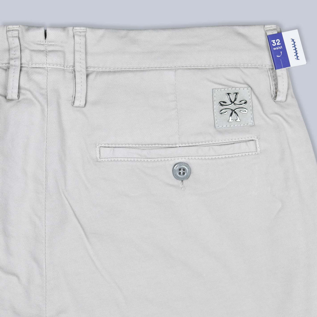 Beige Cotton Lyocell Trousers