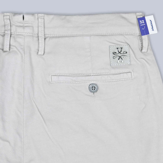 Beige Cotton Lyocell Trousers