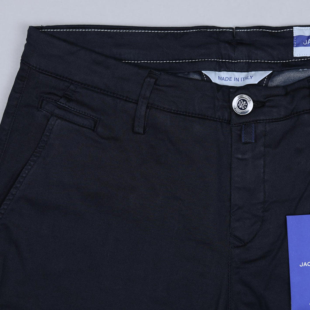 Navy Cotton Lyocell Trousers