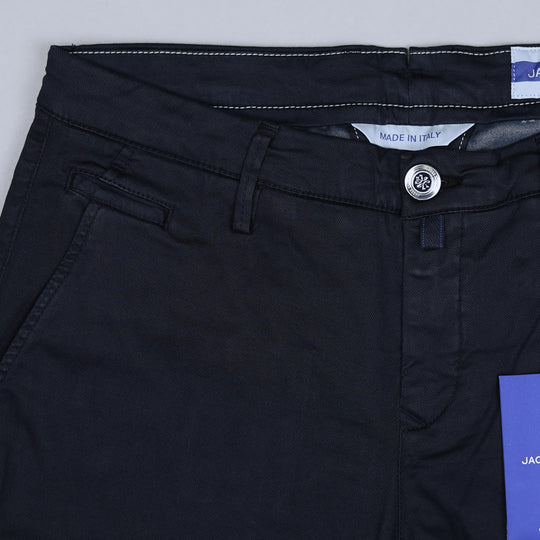 Navy Cotton Lyocell Trousers