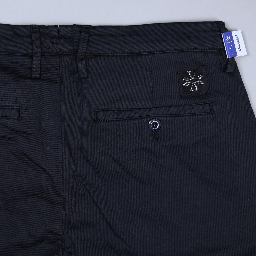 Navy Cotton Lyocell Trousers