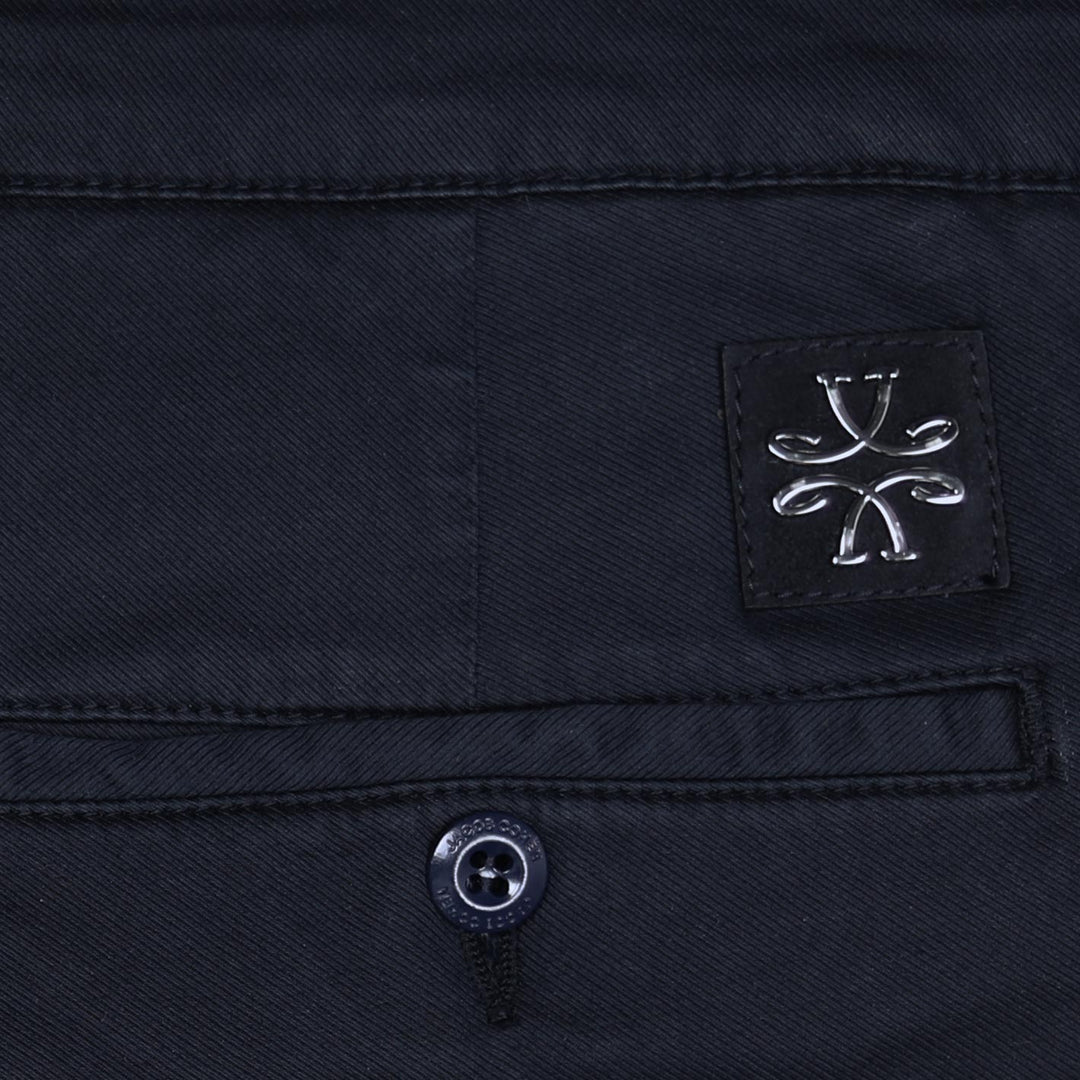 Navy Cotton Lyocell Trousers