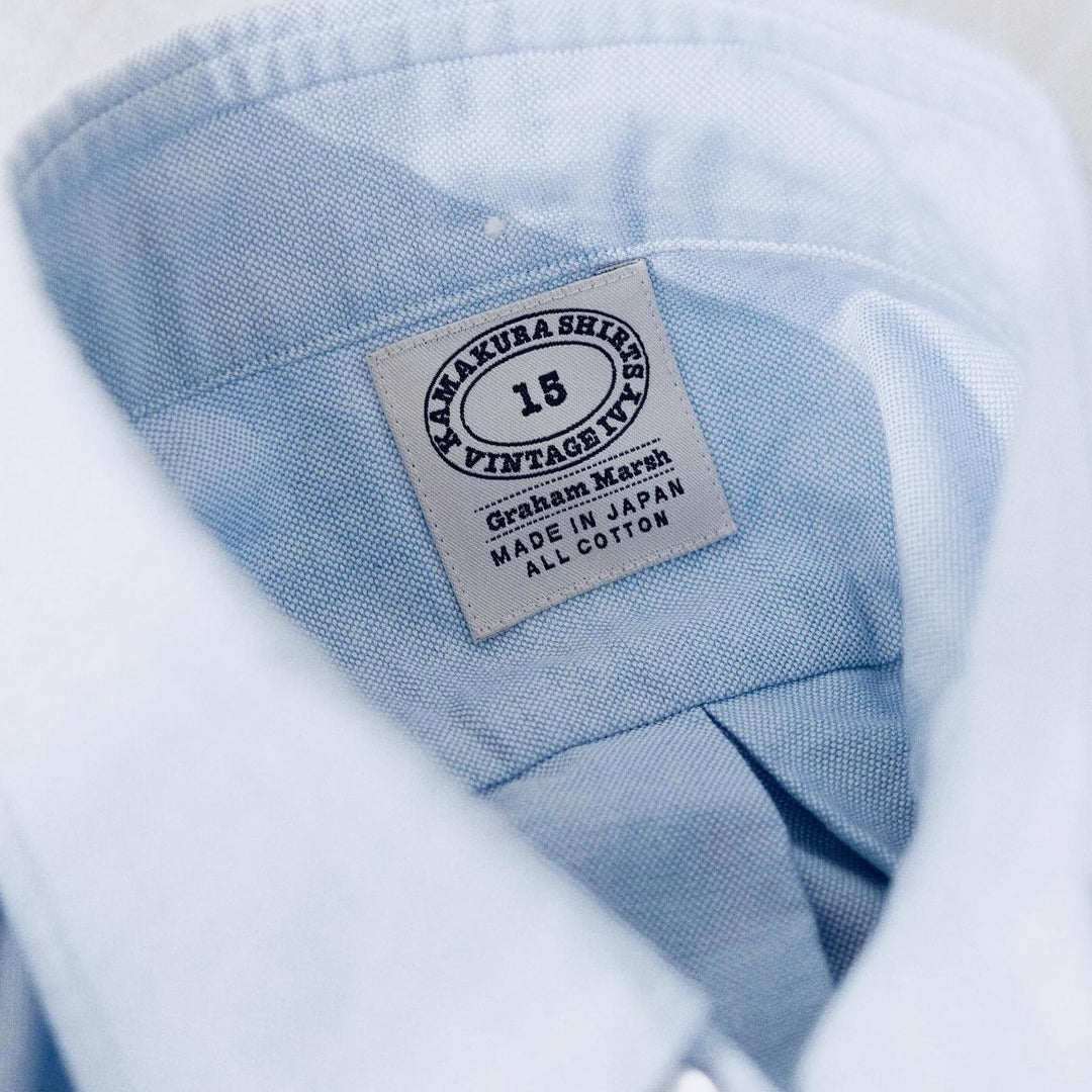 Light Blue Washed Oxford Button Down Shirt