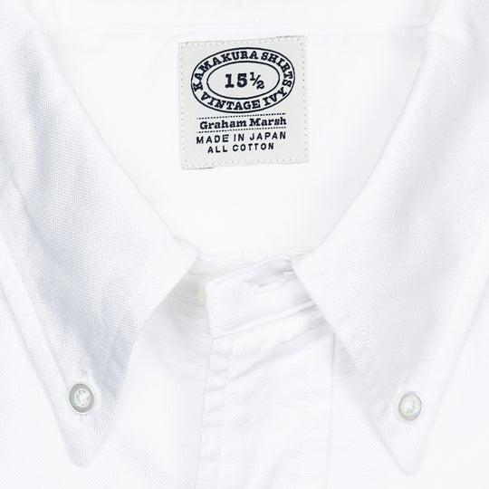 White Washed Oxford Button Down Shirt