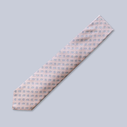 Light Pink Paisley Silk Tie