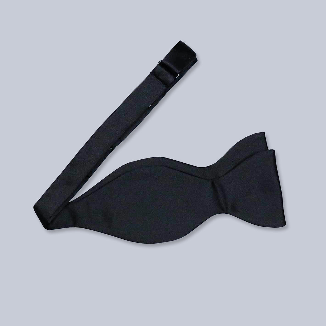 Midnight Blue Silk Regular Bow Tie