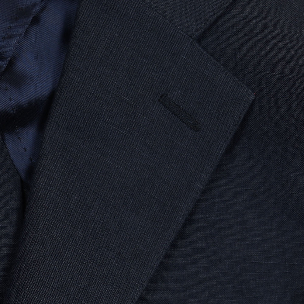 Navy Linen Suit