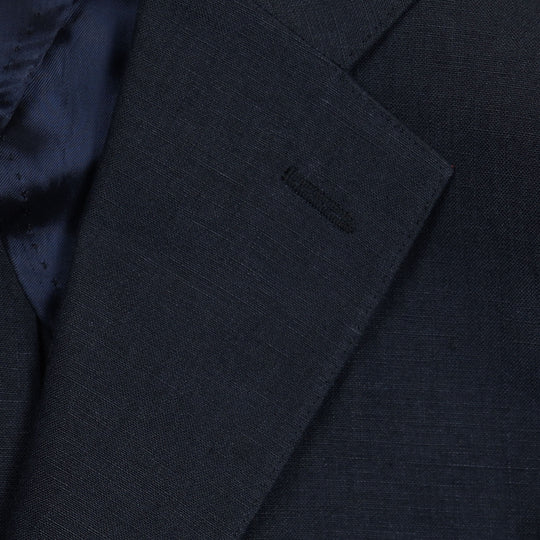 Navy Linen Suit