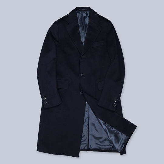 Dark Navy Loro Piana Rain System Coat