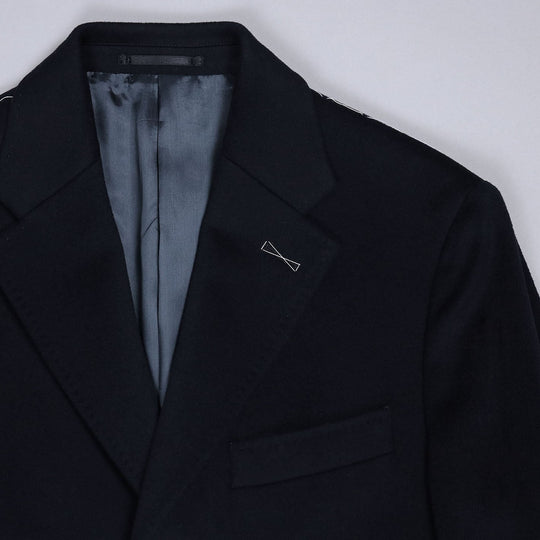 Dark Navy Loro Piana Rain System Coat