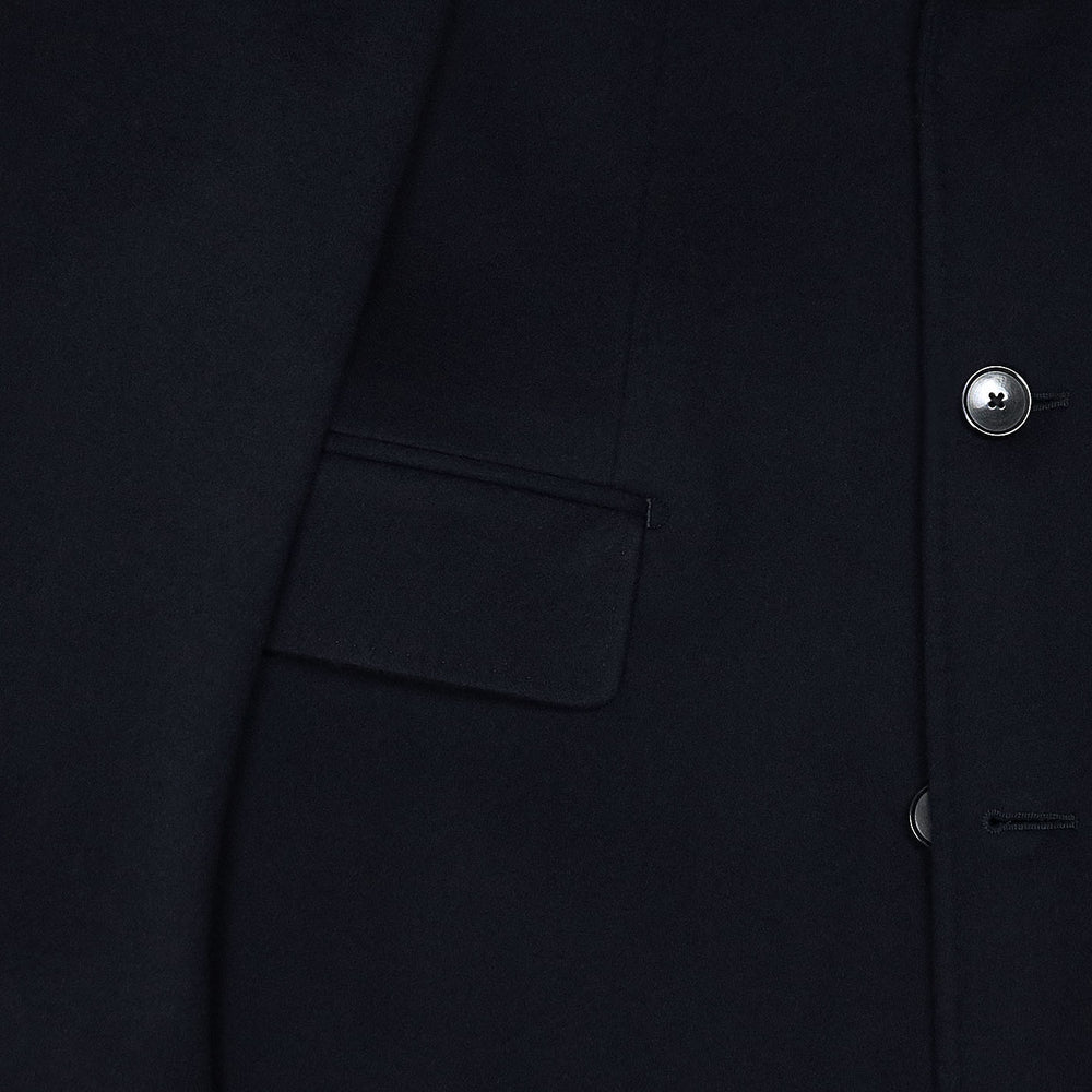 Navy Loro Piana Rain System Coat