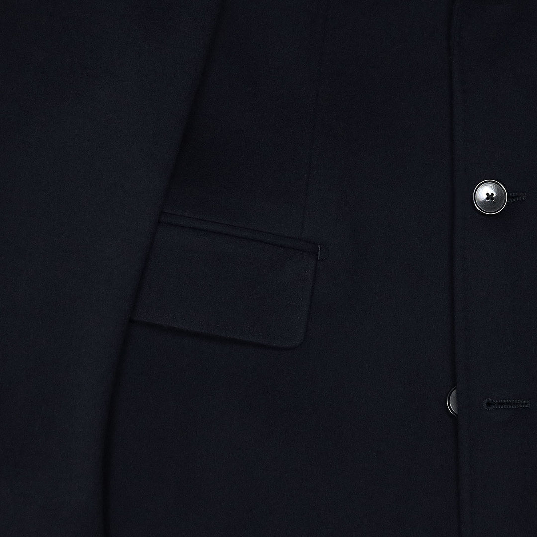 Dark Navy Loro Piana Rain System Coat