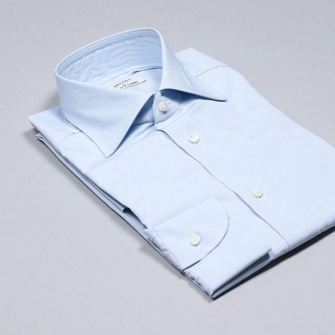 Light Blue Semi-cutaway Shirt