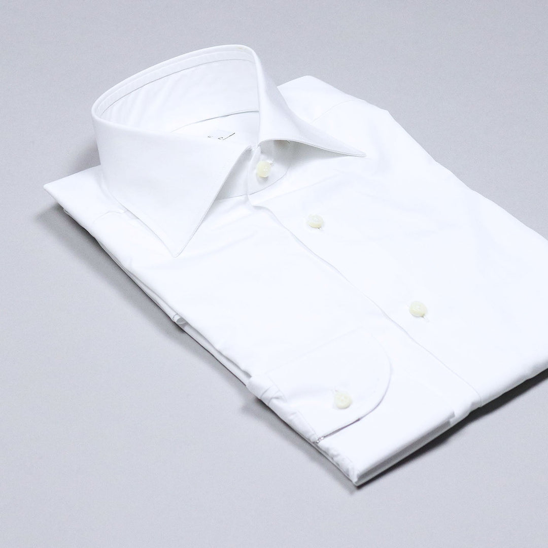 White Semi-cutaway Shirt