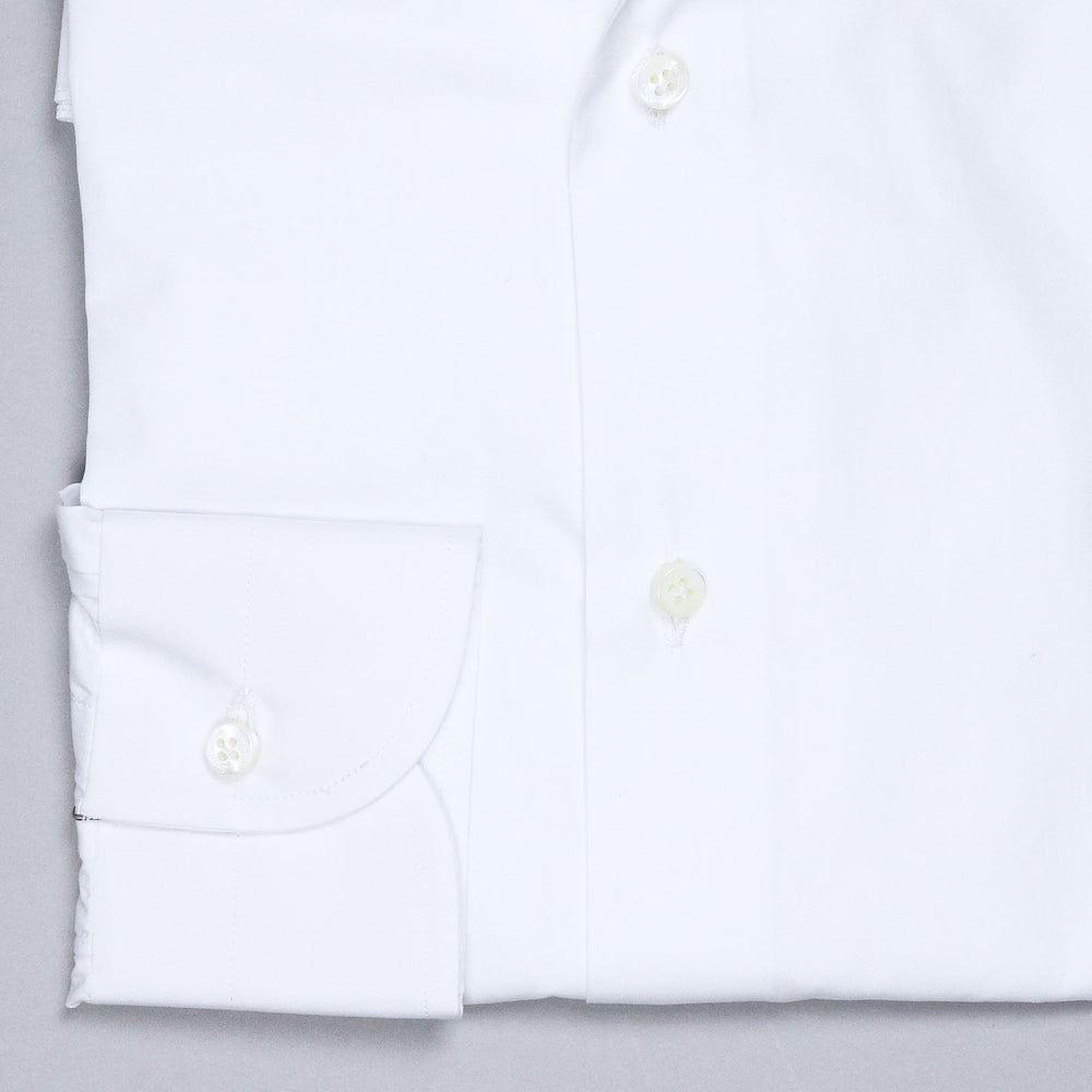 White Semi-cutaway Shirt