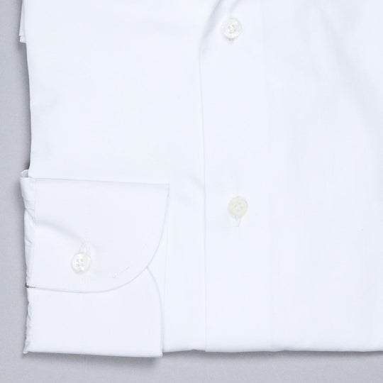 White Semi-cutaway Shirt