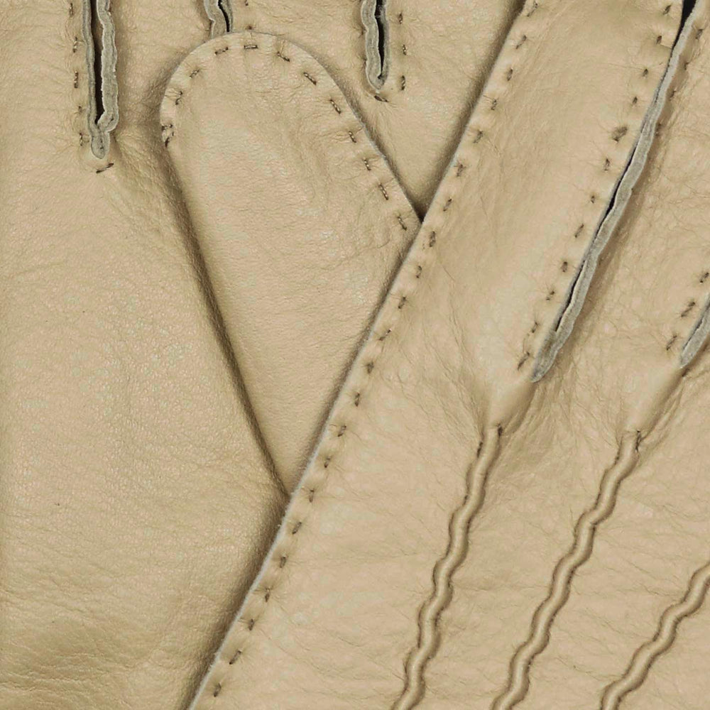 Yellow Deer Skin Cashmere Lined Gloves