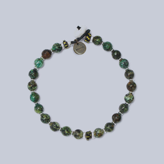 African Turquoise Beads Natural 6mm Bracelet
