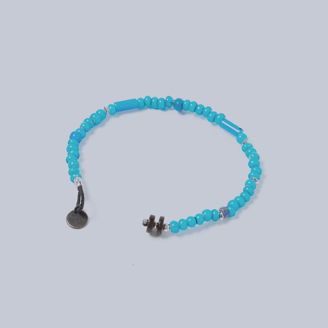 Blue Beads Natural 4mm Bracelet