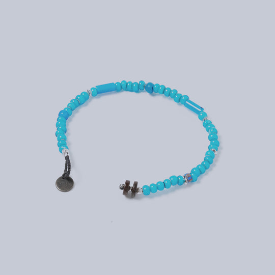 Blue Beads Natural 4mm Bracelet