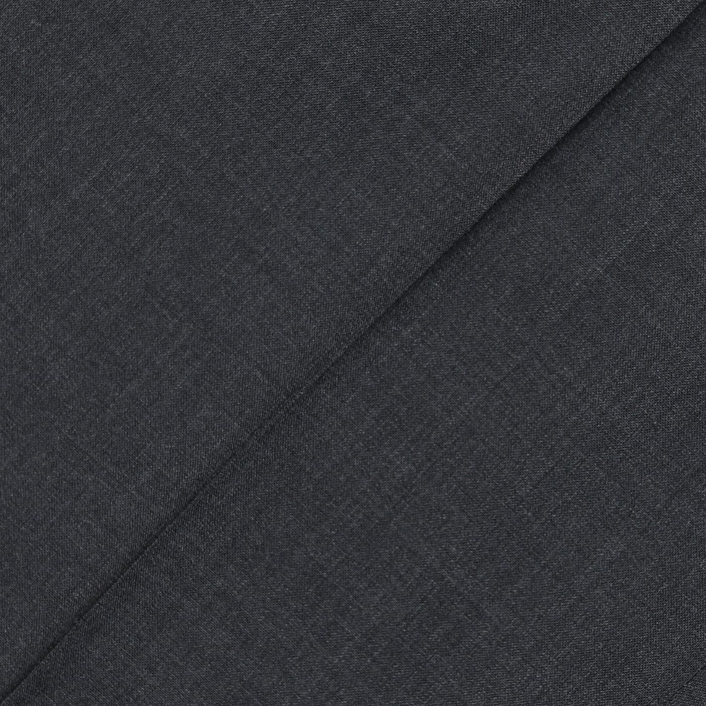 Dark Grey Tropical Wool Slim Fit Trousers