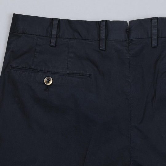 Navy Summer Cotton Slim Fit Trousers