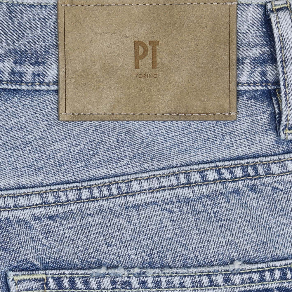 Washed Light Blue 13 Oz Denim Regular Fit Trousers