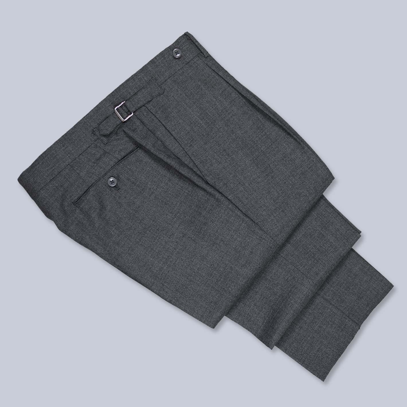 Grey High Twist Wool Trousers – Lund & Lund