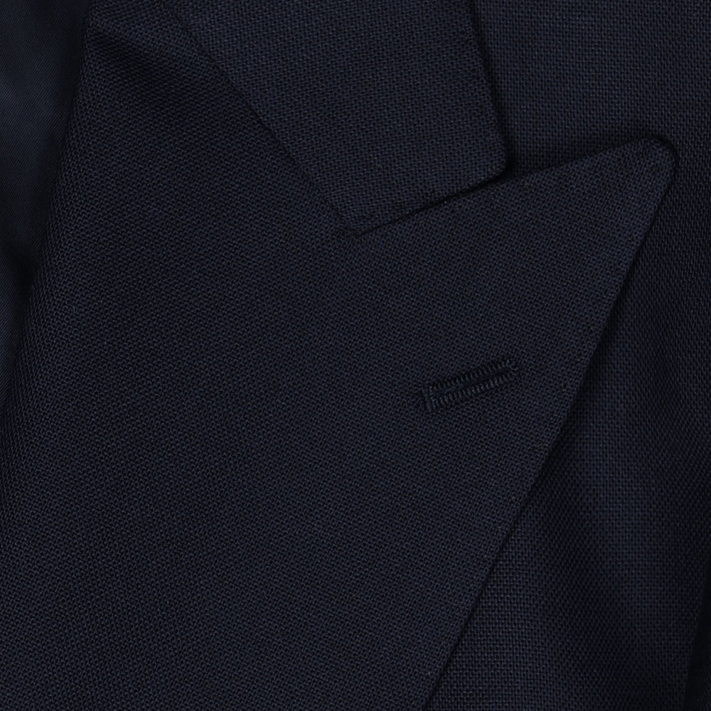 Navy Double-Breasted Balloon Suit