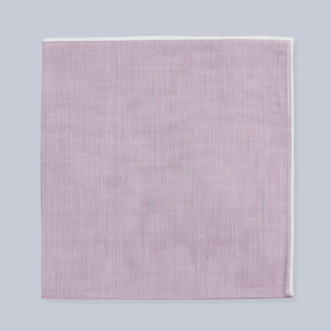 Lilac Satin Cotton Pocket Square