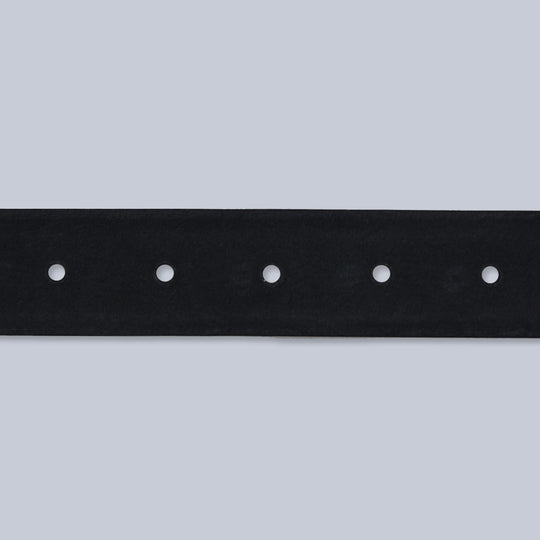 Black Suede Brass Buckle Belt