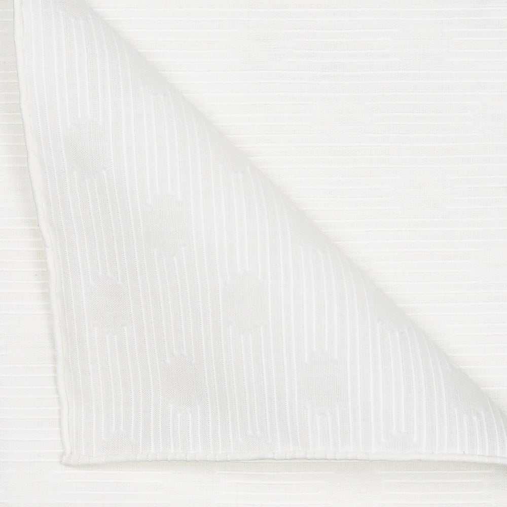 Les Pois Blanc Cotton Pocket Square