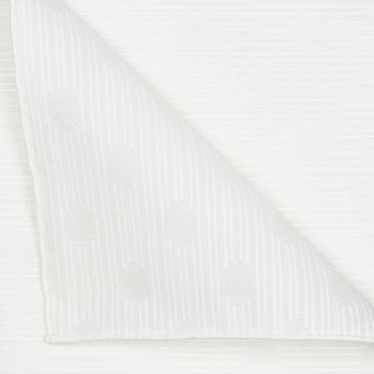 Les Pois Blanc Cotton Pocket Square