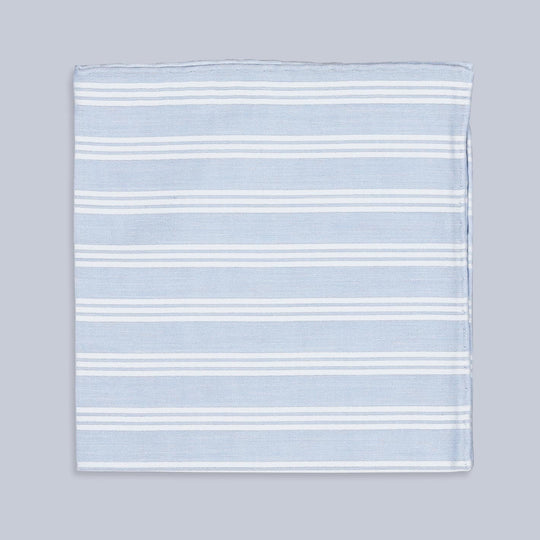 Trianon Ciel Cotton Pocket Square