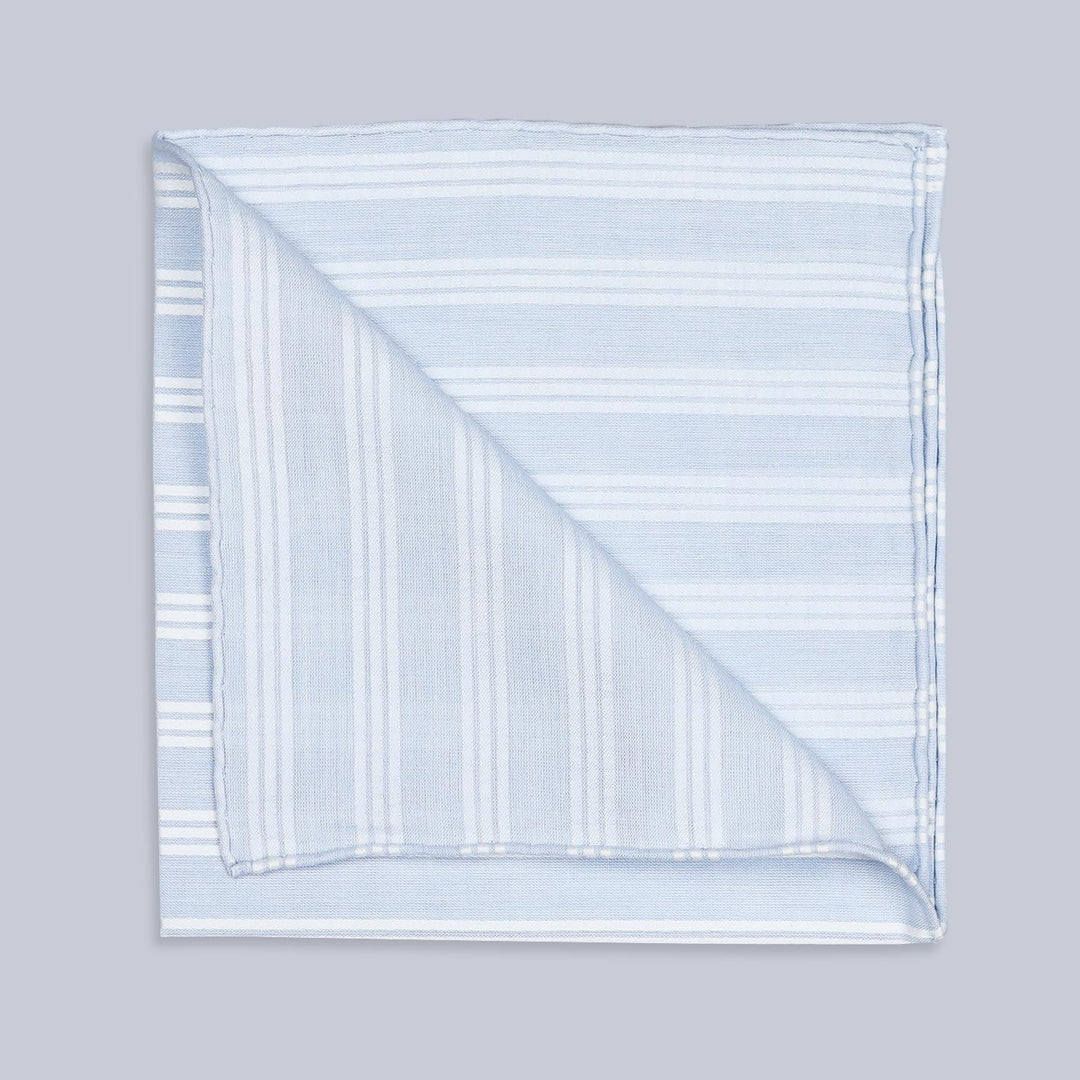 Trianon Ciel Cotton Pocket Square