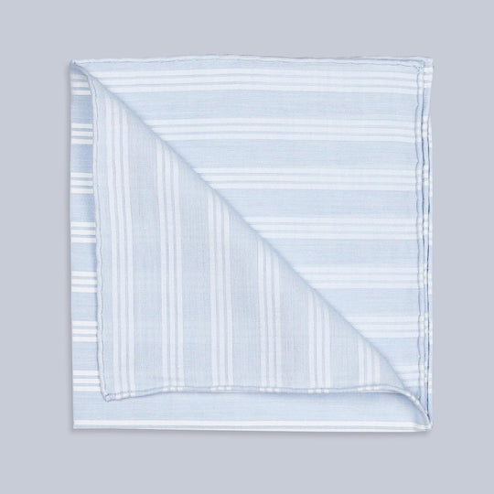 Trianon Ciel Cotton Pocket Square