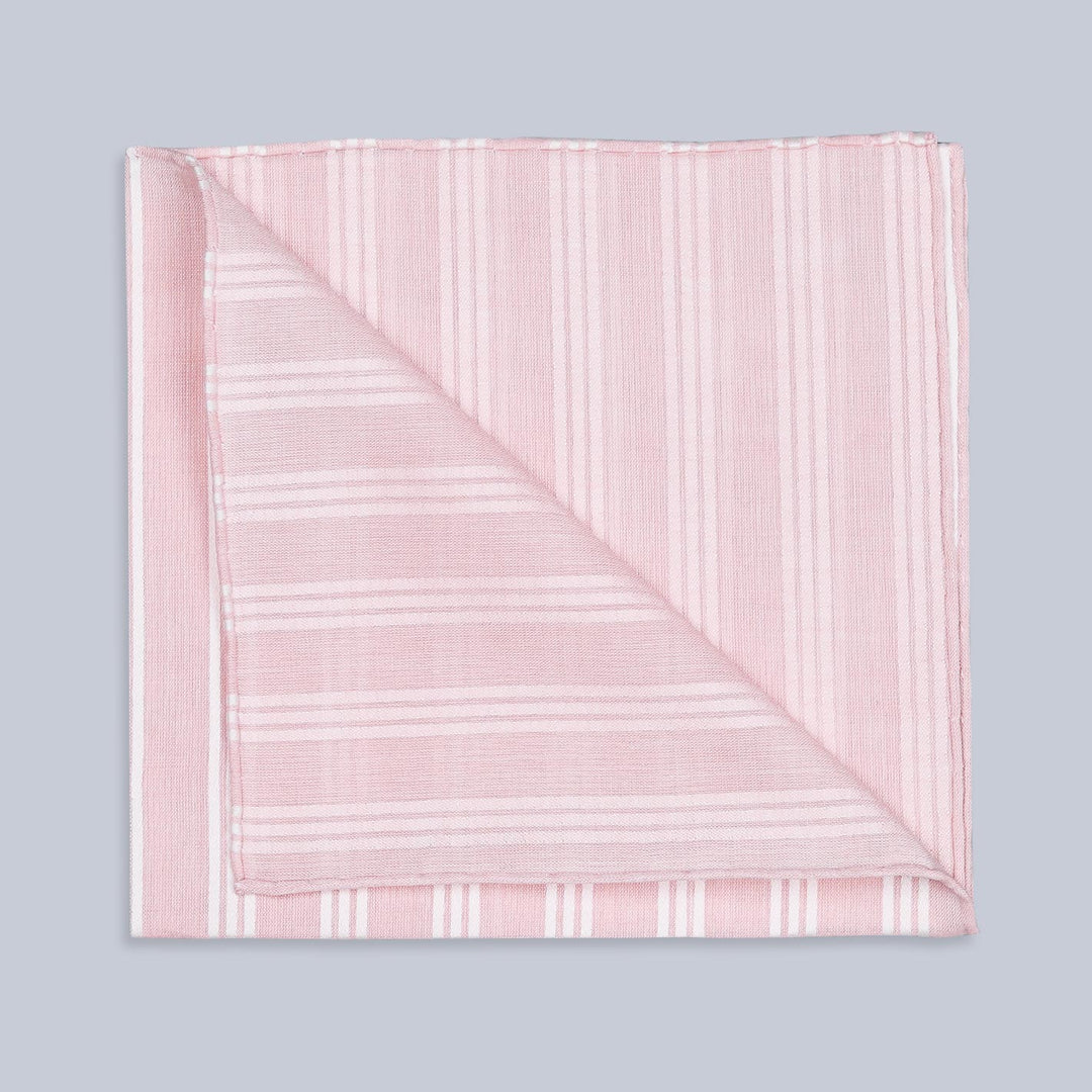 Trianon Rose Cotton Pocket Square