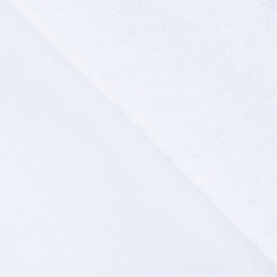 White Waves Cotton Pocket Square