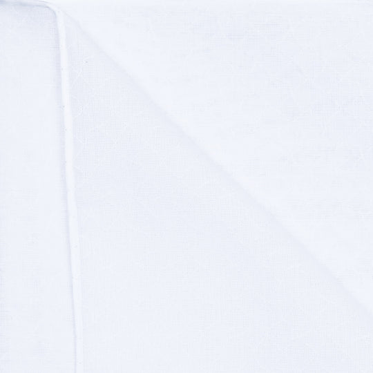 White Waves Cotton Pocket Square