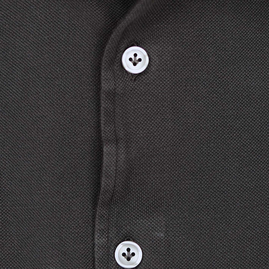 Dark Chocolate Brown Cotton Jersey Shirt