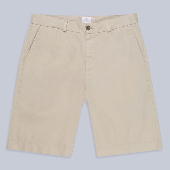 Beige Classic Cotton Chino Shorts