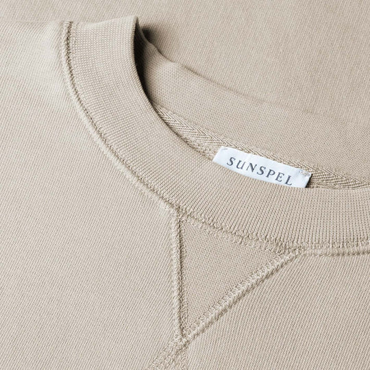 Beige Loopback Sweatshirt