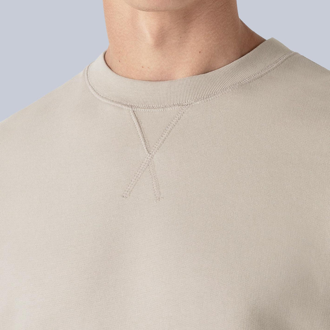 Beige Loopback Sweatshirt
