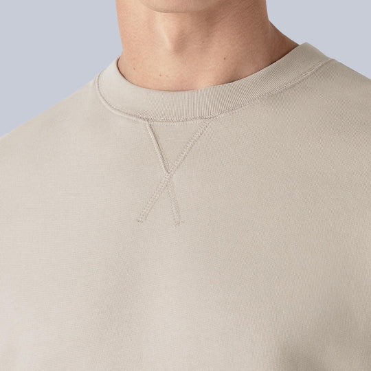 Beige Loopback Sweatshirt