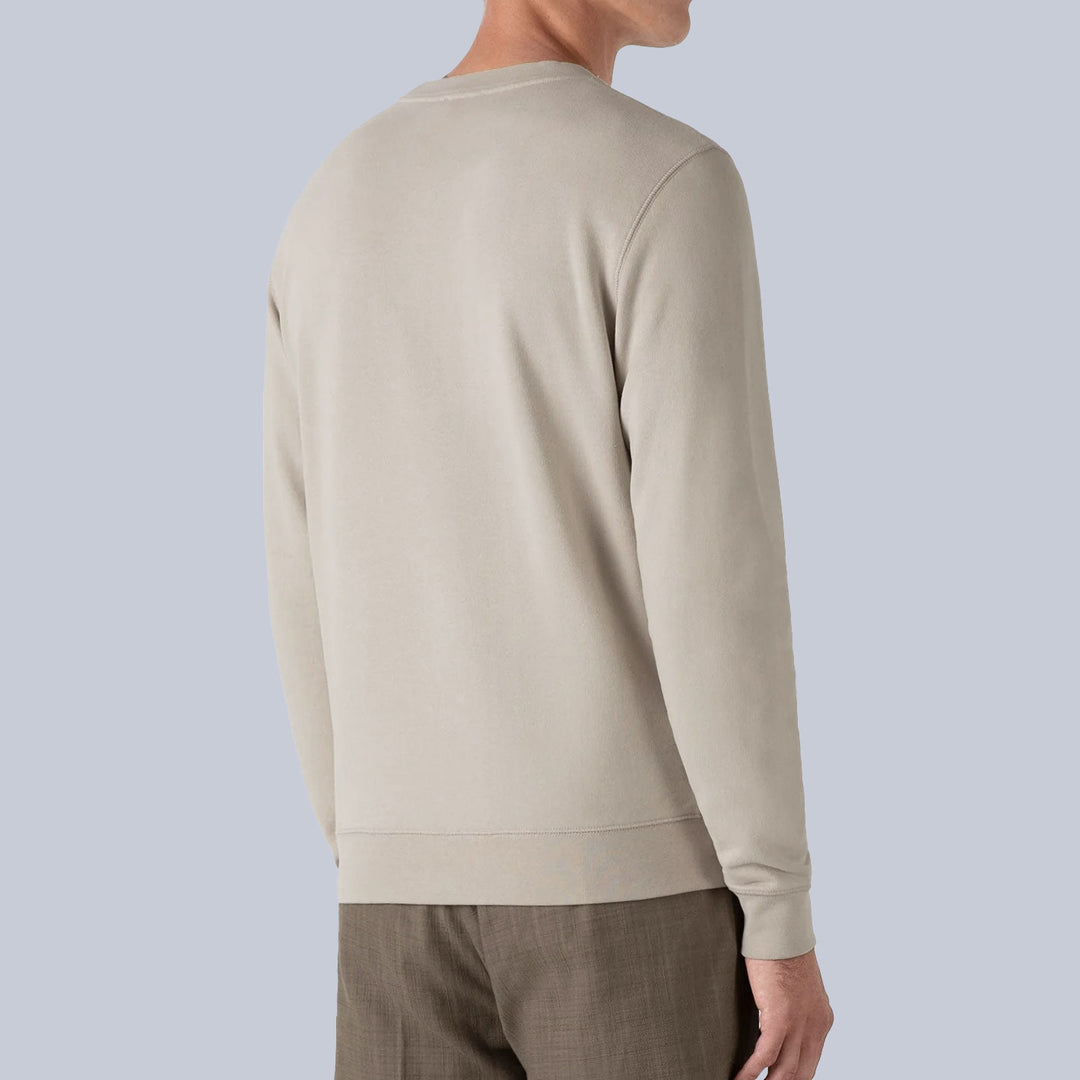 Beige Loopback Sweatshirt