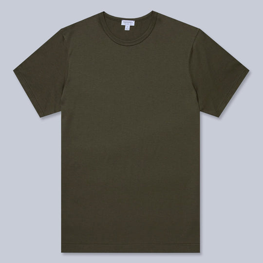 Dark Green Cotton T-shirt