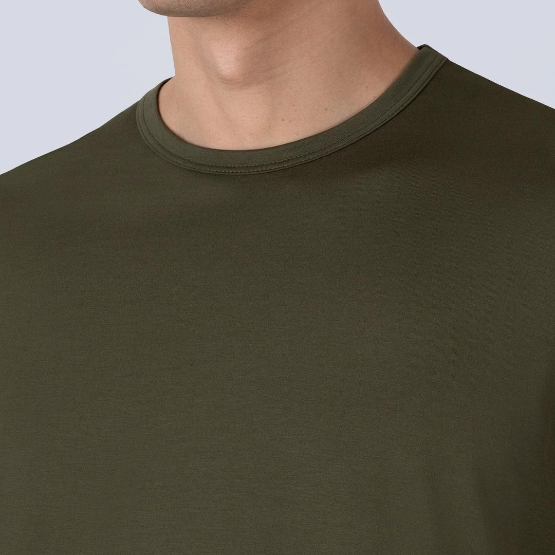 Dark Green Cotton T-shirt