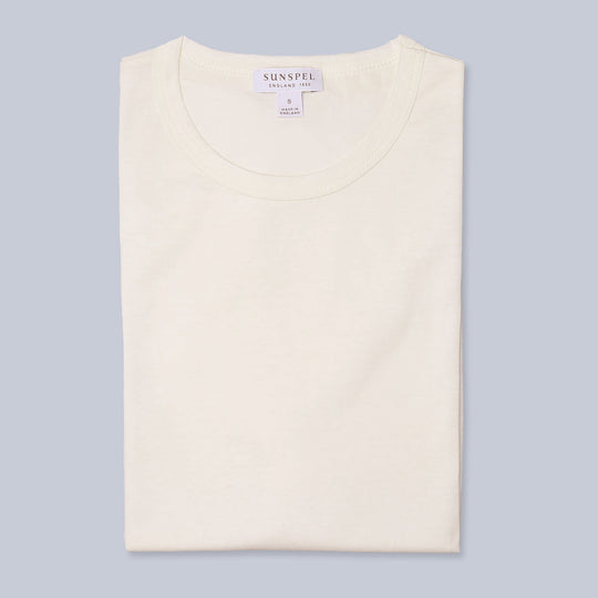 Ecru Classic Cotton T-shirt